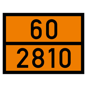 Warntafel 60 2810, orange, 400 x 300 mm