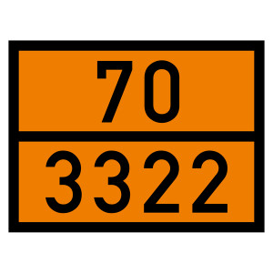 Warntafel 70 3322, orange, 400 x 300 mm