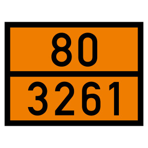Warntafel 80 3261, orange, 400 x 300 mm