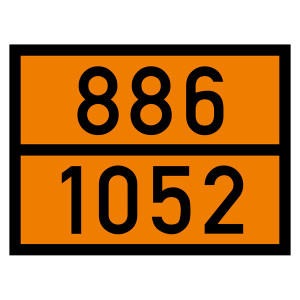 Warntafel 886 1052, orange, 400 x 300 mm