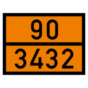 Warntafel 90 3432, orange, 400 x 300 mm