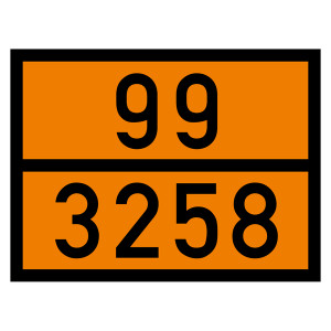 Warntafel 99 3258, orange, 400 x 300 mm