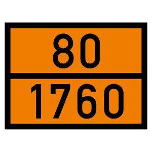 Warntafel 80 1760, orange, 400 x 300 mm