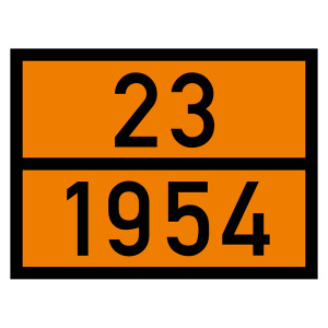 Warntafel 23 1954, orange, 400 x 300 mm