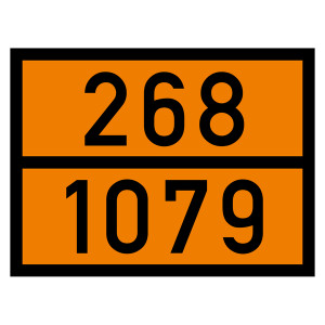 Warntafel 268 1079, orange, 400 x 300 mm