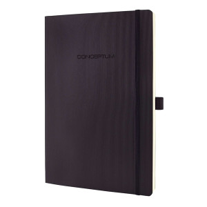 Sigel® Modisch Notizbuch CONCEPTUM® - ca. A4, punktkariert, 194 Seiten, schwarz, Softcover CO308