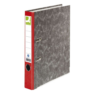 Q-Connect Wolkenmarmor-Ordner - A4, 50 mm, rot KF18720