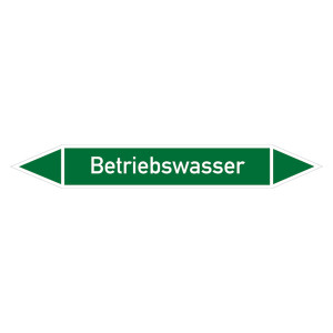 Rohrleitungskennzeichen Betriebswasser