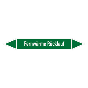 Rohrleitungskennzeichen Fernwärme Rücklauf