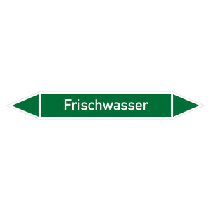 Rohrleitungskennzeichen Frischwasser
