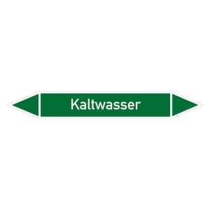 Rohrleitungskennzeichen Kaltwasser