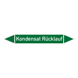 Rohrleitungskennzeichen Kondensat Rücklauf
