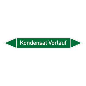 Rohrleitungskennzeichen Kondensat Vorlauf