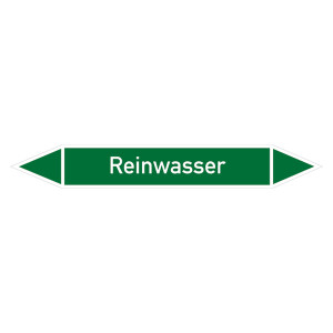Rohrleitungskennzeichen Reinwasser