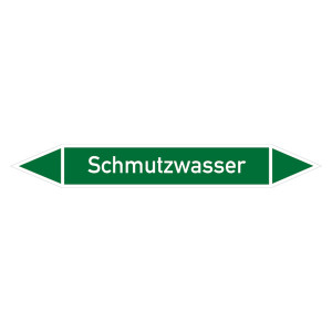 Rohrleitungskennzeichen Schmutzwasser