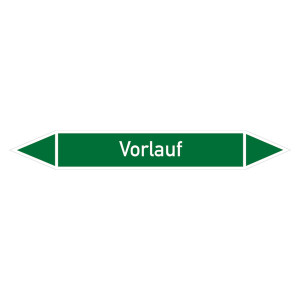 Rohrleitungskennzeichen Vorlauf
