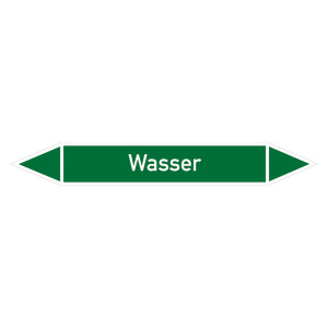 Rohrleitungskennzeichen Wasser