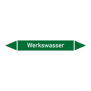 Rohrleitungskennzeichen Werkswasser