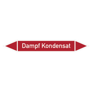 Rohrleitungskennzeichen Dampf Kondensat