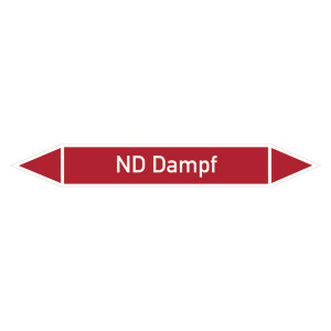 Rohrleitungskennzeichen ND Dampf