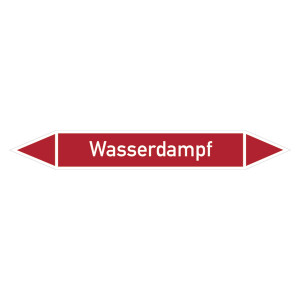 Rohrleitungskennzeichen Wasserdampf