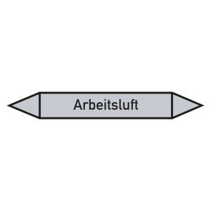 Rohrleitungskennzeichen Arbeitsluft