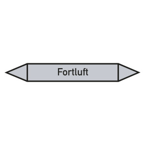 Rohrleitungskennzeichen Fortluft