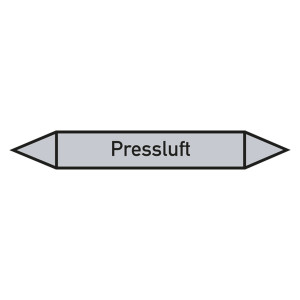 Rohrleitungskennzeichen Pressluft