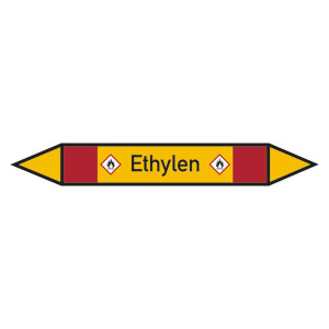 Rohrleitungskennzeichen Ethylen