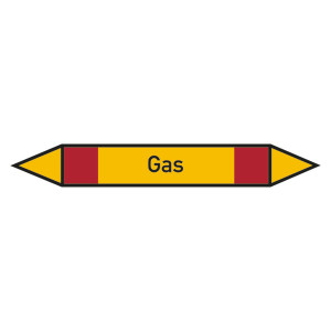 Rohrleitungskennzeichen Gas