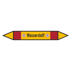 Rohrleitungskennzeichen Wasserstoff
