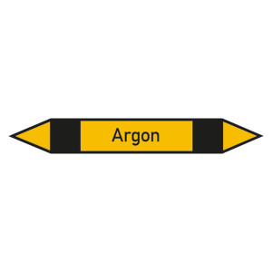 Rohrleitungskennzeichen Argon