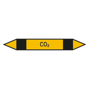 Rohrleitungskennzeichen CO2