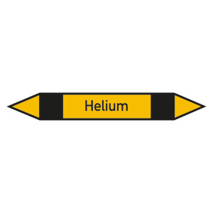 Rohrleitungskennzeichen Helium