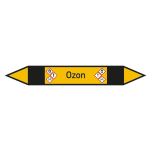 Rohrleitungskennzeichen Ozon