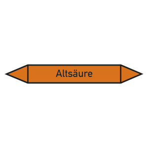 Rohrleitungskennzeichen Altsäure