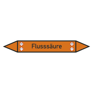 Rohrleitungskennzeichen Flusssäure