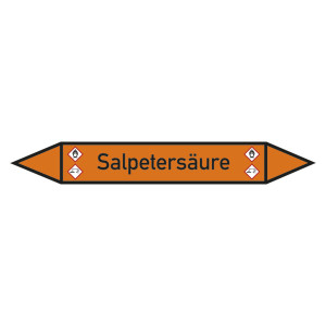 Rohrleitungskennzeichen Salpetersäure