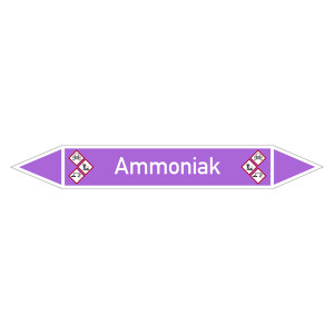 Rohrleitungskennzeichen Ammoniak