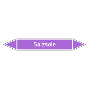 Rohrleitungskennzeichen Salzsole