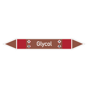 Rohrleitungskennzeichen Glycol