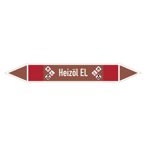 Rohrleitungskennzeichen Heizöl EL