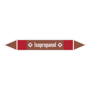Rohrleitungskennzeichen Isopropanol