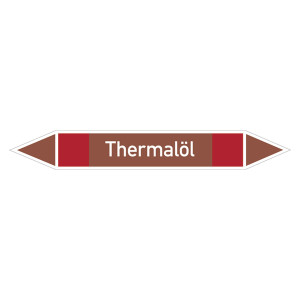 Rohrleitungskennzeichen Thermalöl