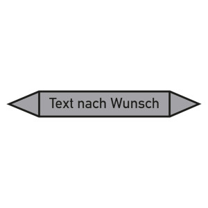 Rohrleitungskennzeichen Luft - Text nach Wunsch