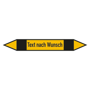 Rohrleitungskennzeichen Nicht Brennbare Gase - Text nach Wunsch