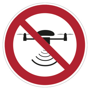 Verbotszeichen Drohne verboten
