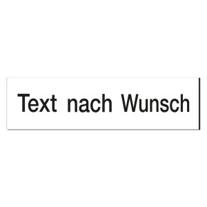 Magnetschild aus Magentfolie mit Text nach Wunsch
