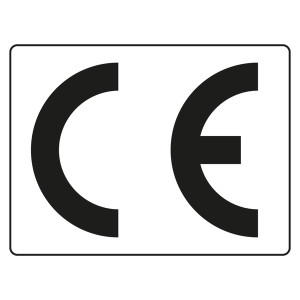 CE-Kennzeichen transparent / schwarz