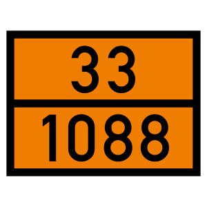 Warntafel 33 1088, orange, 400 x 300 mm
